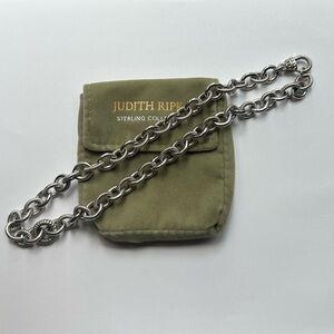 Judith Ripka Fancy Cable Chain Necklace 20" - Sterling Silver 925 Enhancer